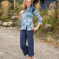 Pantalon 7/8 Saturne Bleu