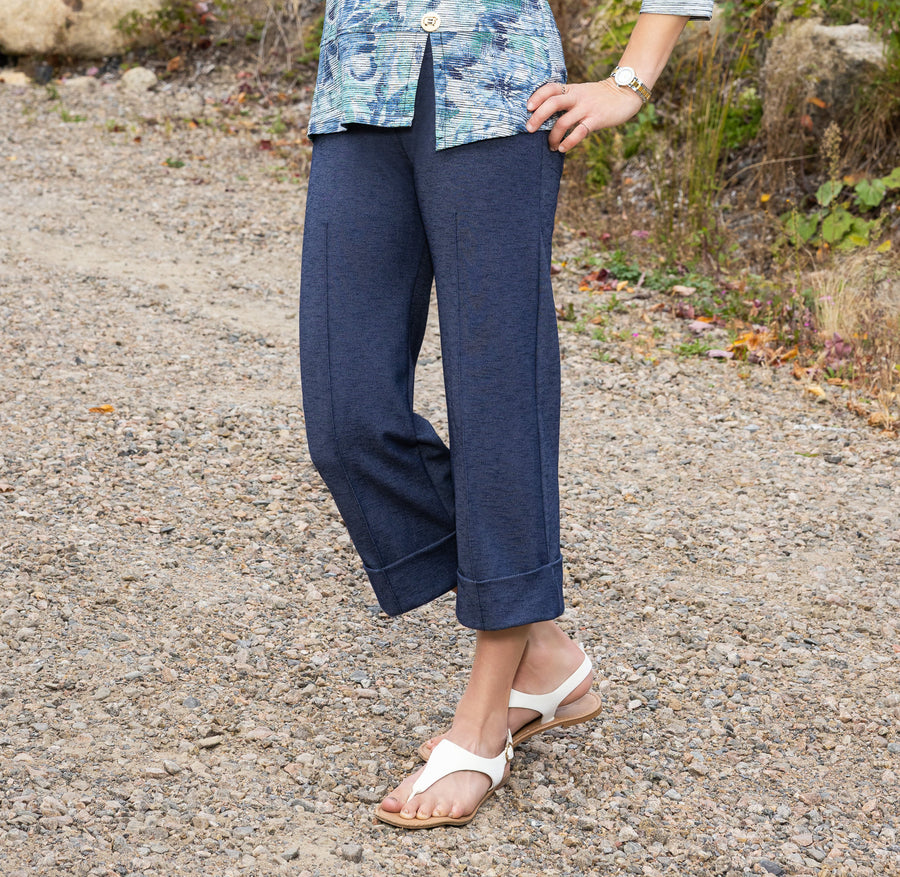 Pantalon 7/8 Saturne Bleu