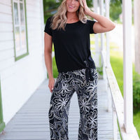 Black Tropical T-Shirt