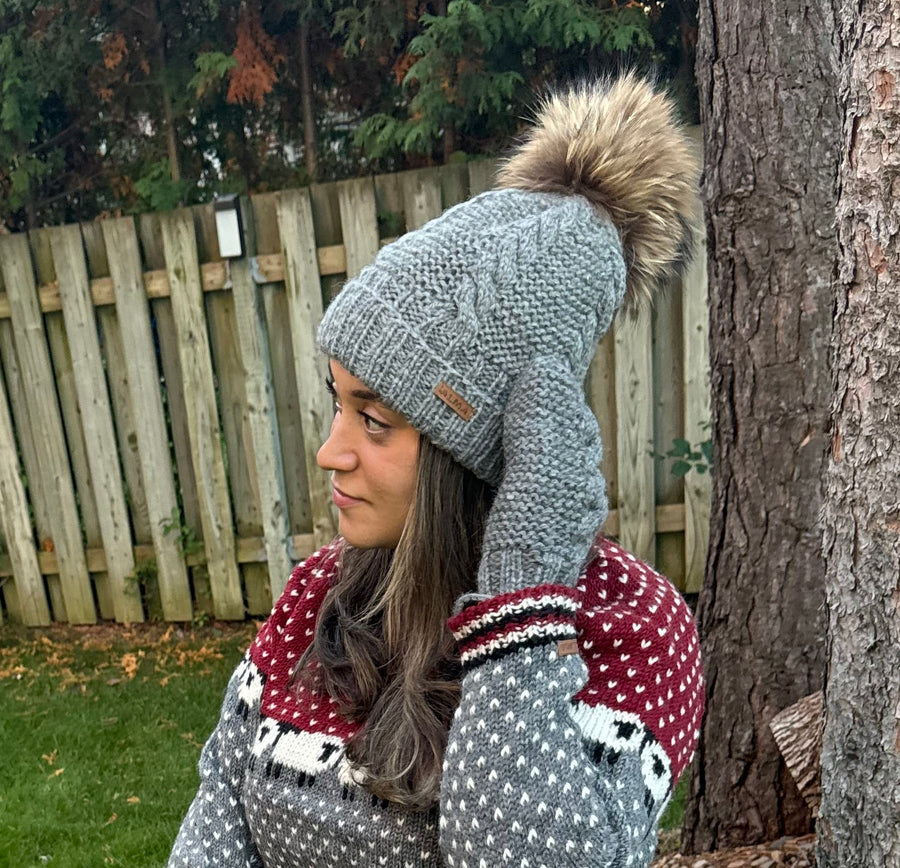 Mitaines Maria Grises