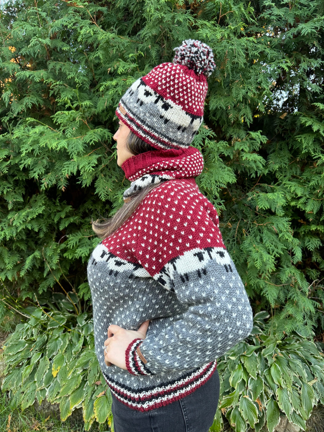 Tuque Blanc Mouton Rouge