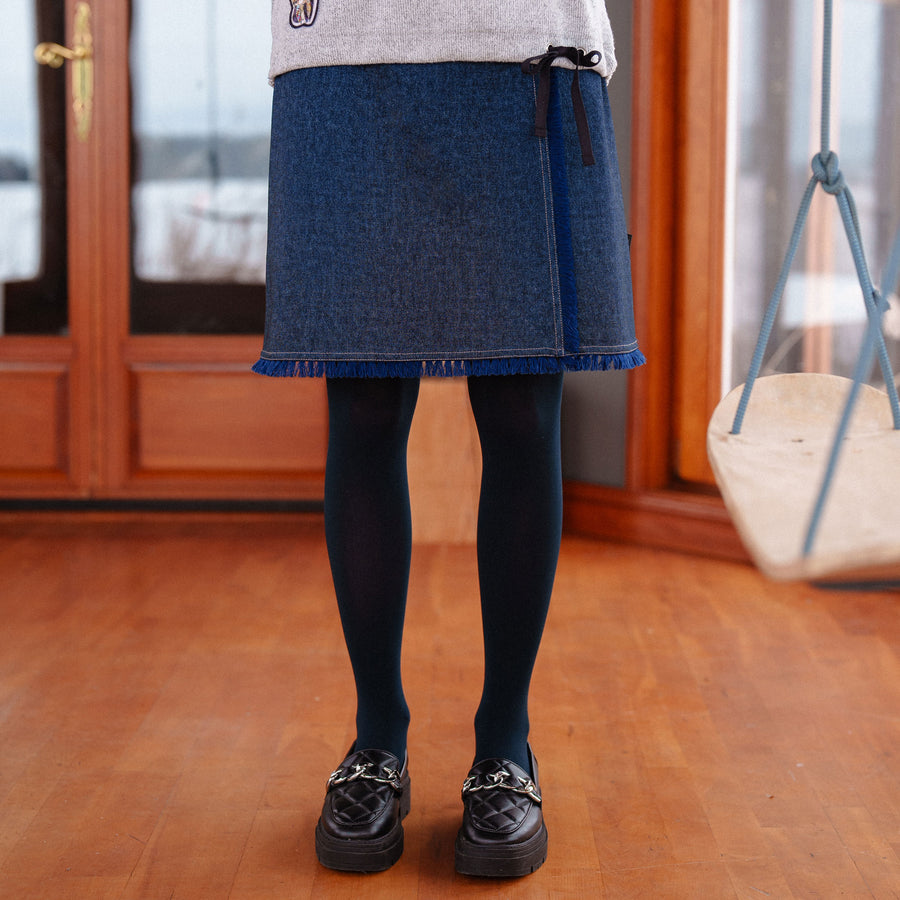 Blue De Vinci Skirt