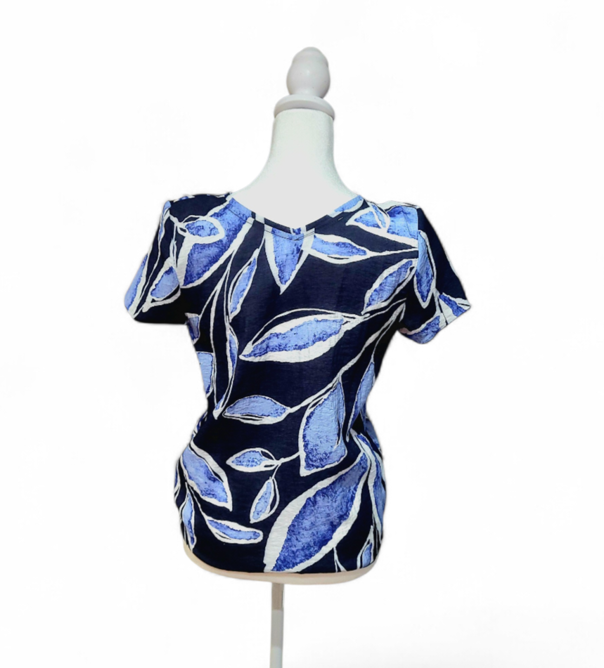 Chandail Cap-Chat Imprimé Bleu