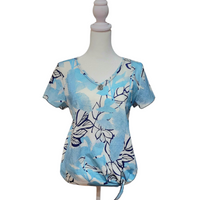Turquoise Cap-Chat Top
