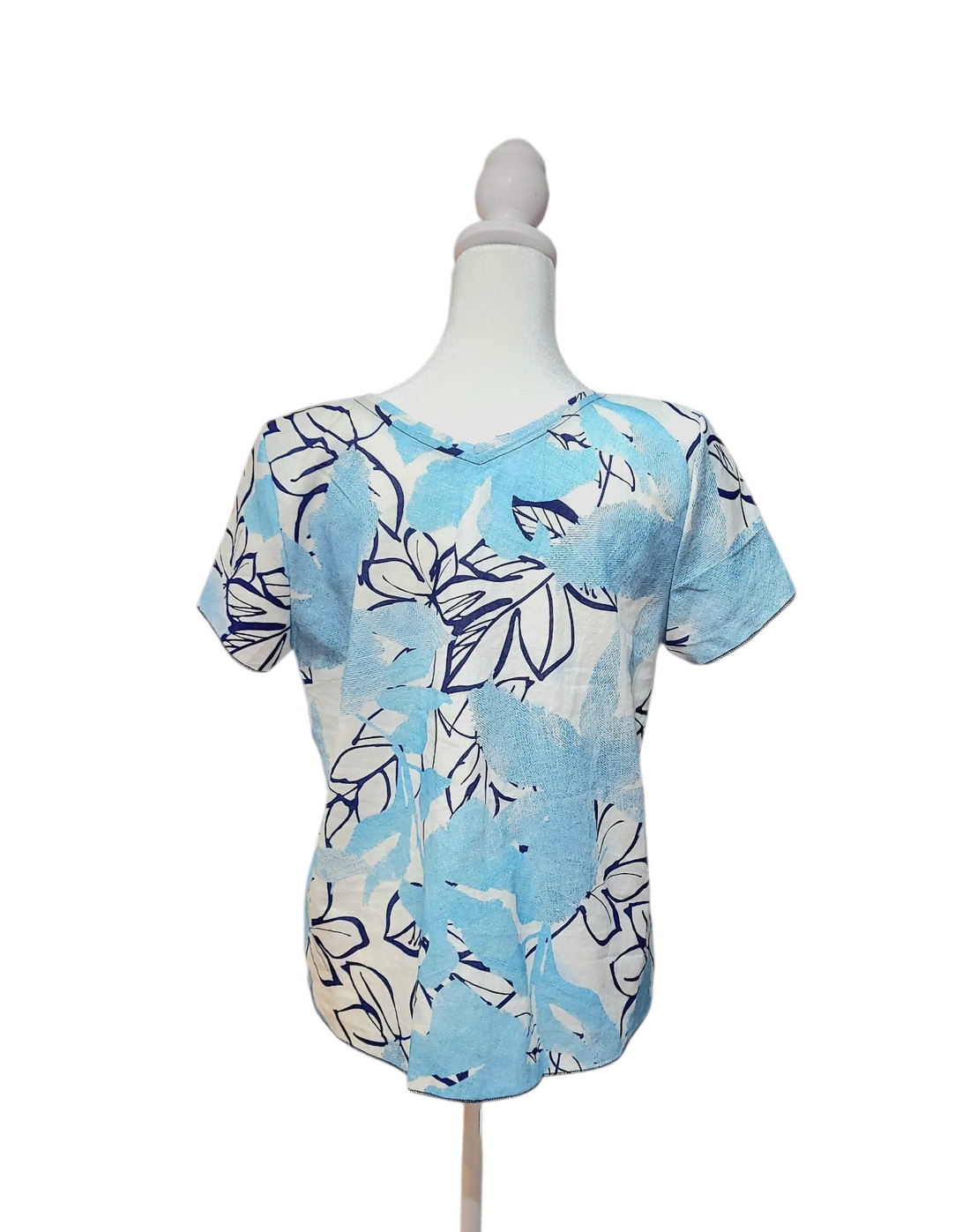 Turquoise Cap-Chat Top