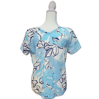 Turquoise Cap-Chat Top