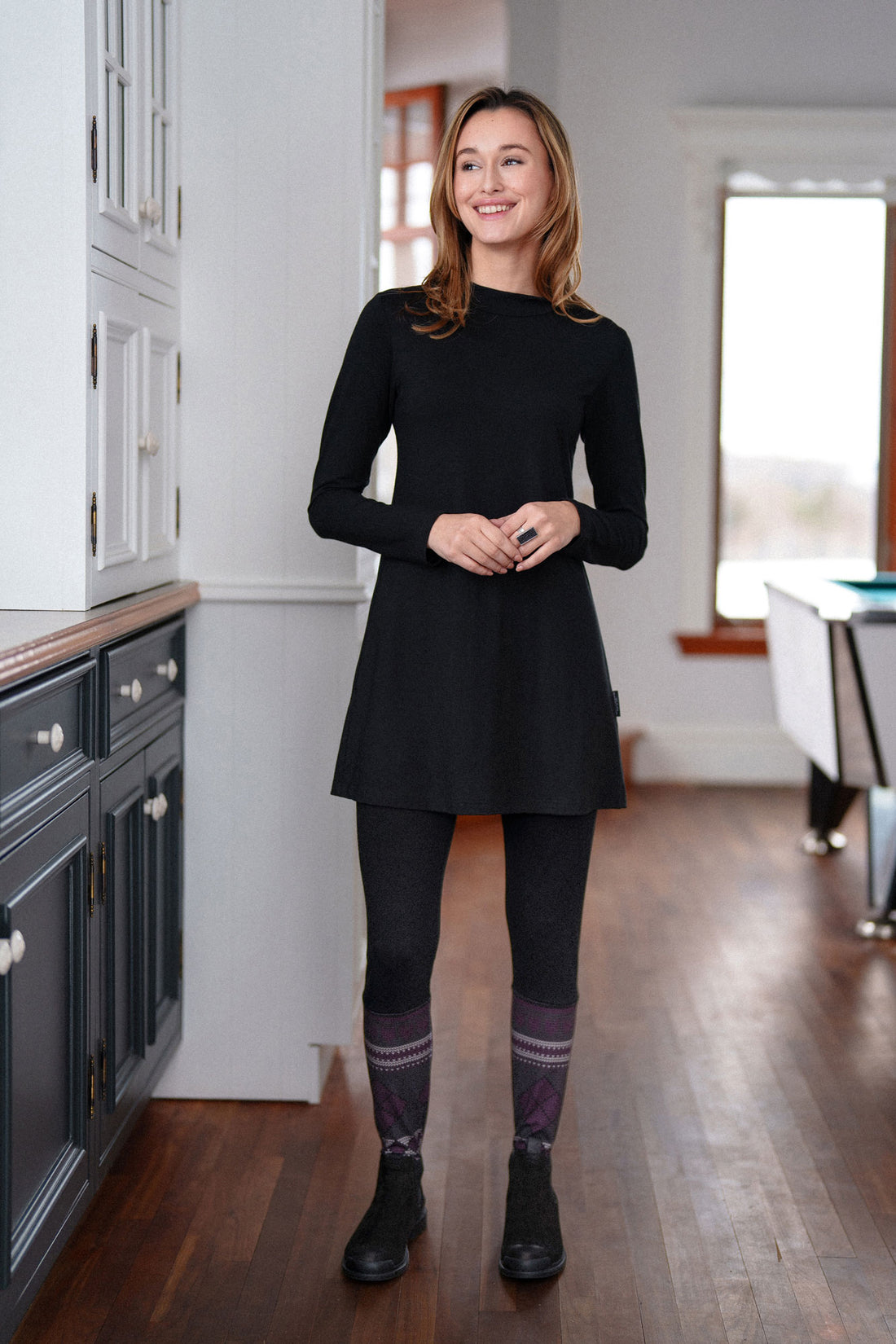 Black Collar Tunic