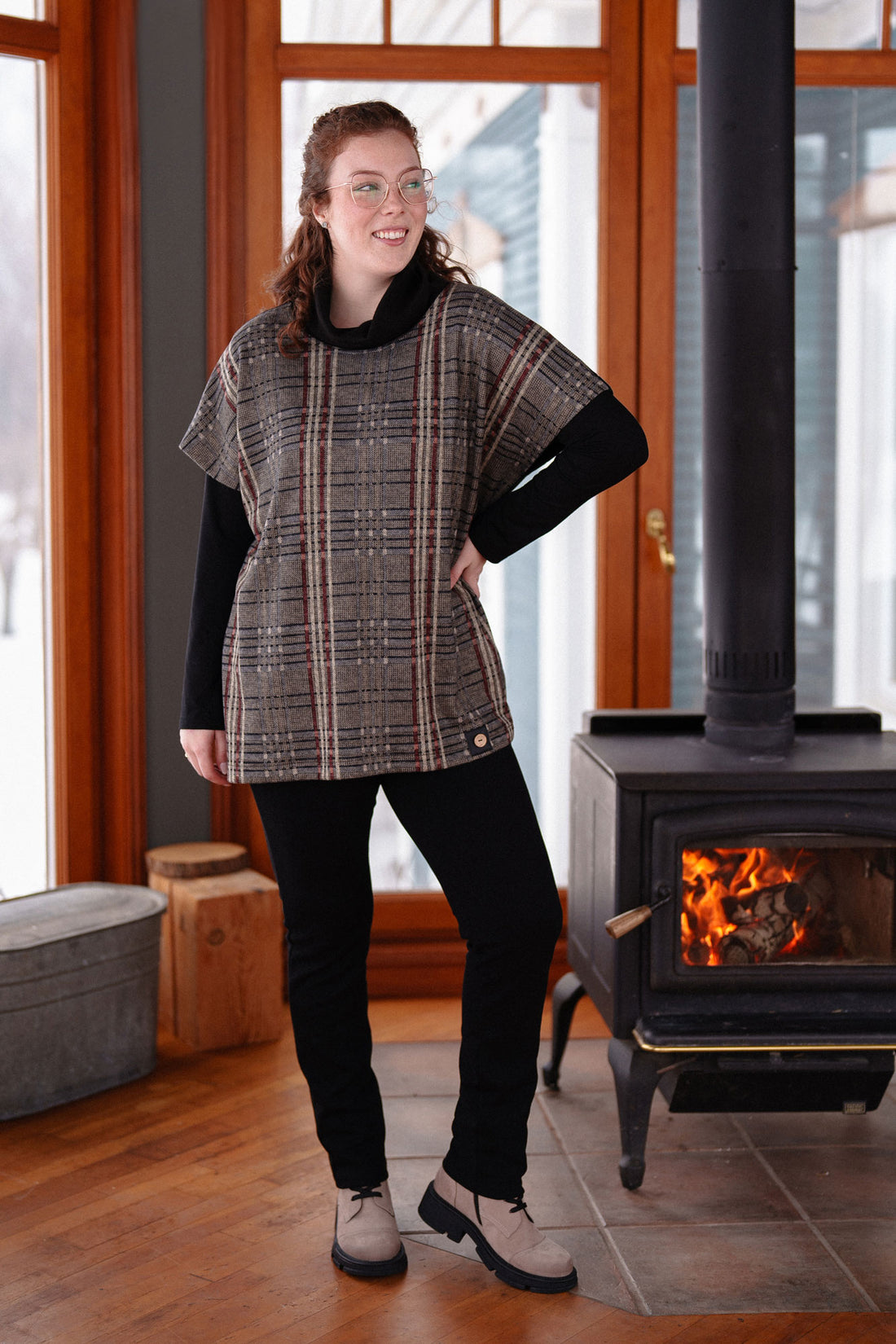 Borduas Poncho-Tunic