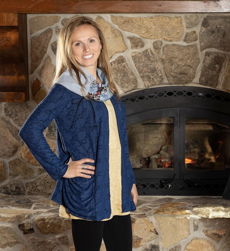 Navy Cypres Cardigan