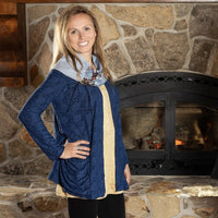 Navy Cypres Cardigan